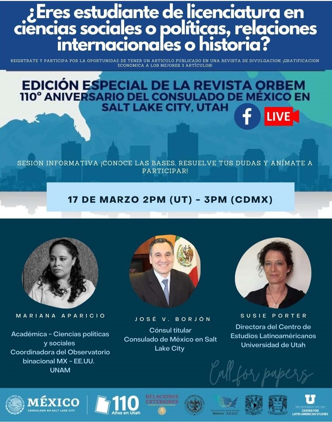 ORBEM Magazine Special Edition 110 Anniversary of the Mexican Consulate in Salt Lake City Conversation and Info Session