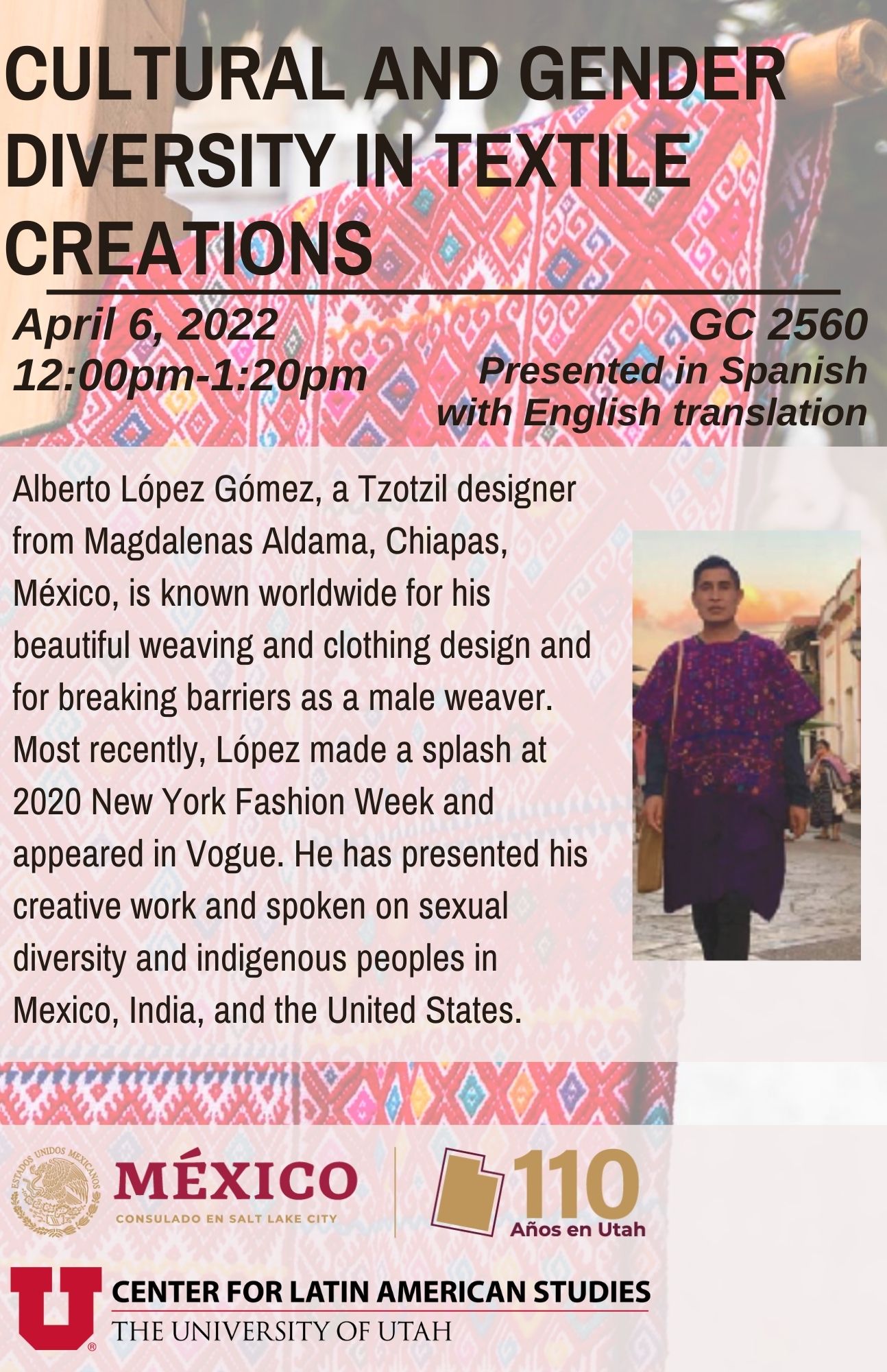 Culture and Gender Diversity in Textile Creations flyer