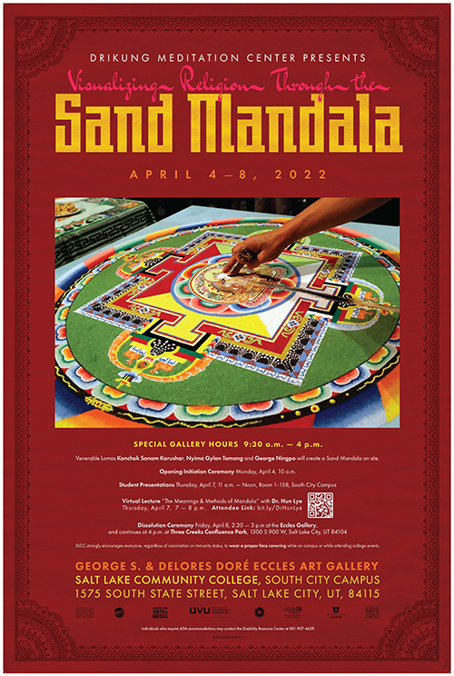 Sand Mandala Exhibit flyer